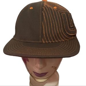 💋3/30 Burton brown and orange flex fit ball hat 210 fitted